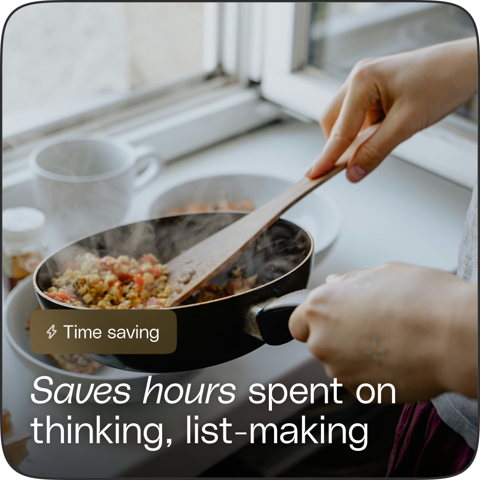 Saves hours spent on thinking, list-making